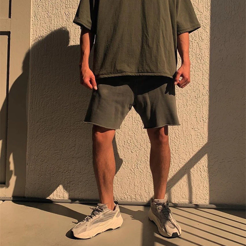 Frog drift Streetwear Kanye West Hip Hop Season 6 Oversized Loose Baggy Casual Summer Basketball Shorts Pants for Men