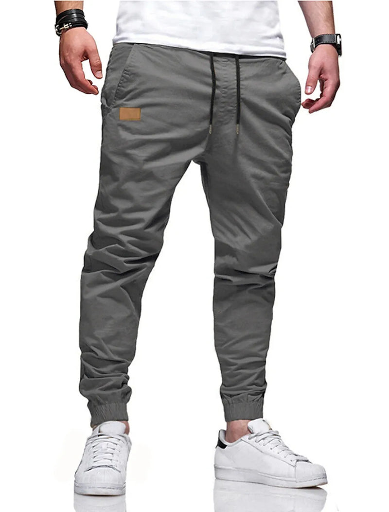 2023 New Men's Fashion Hip Hop Pants Four Seasons Pure Cotton Casual Sports Pants Street Pants High Quality Straight Tube Pants